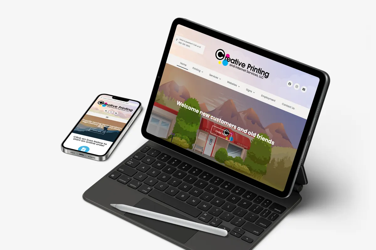 Creative Printing Website Redesign